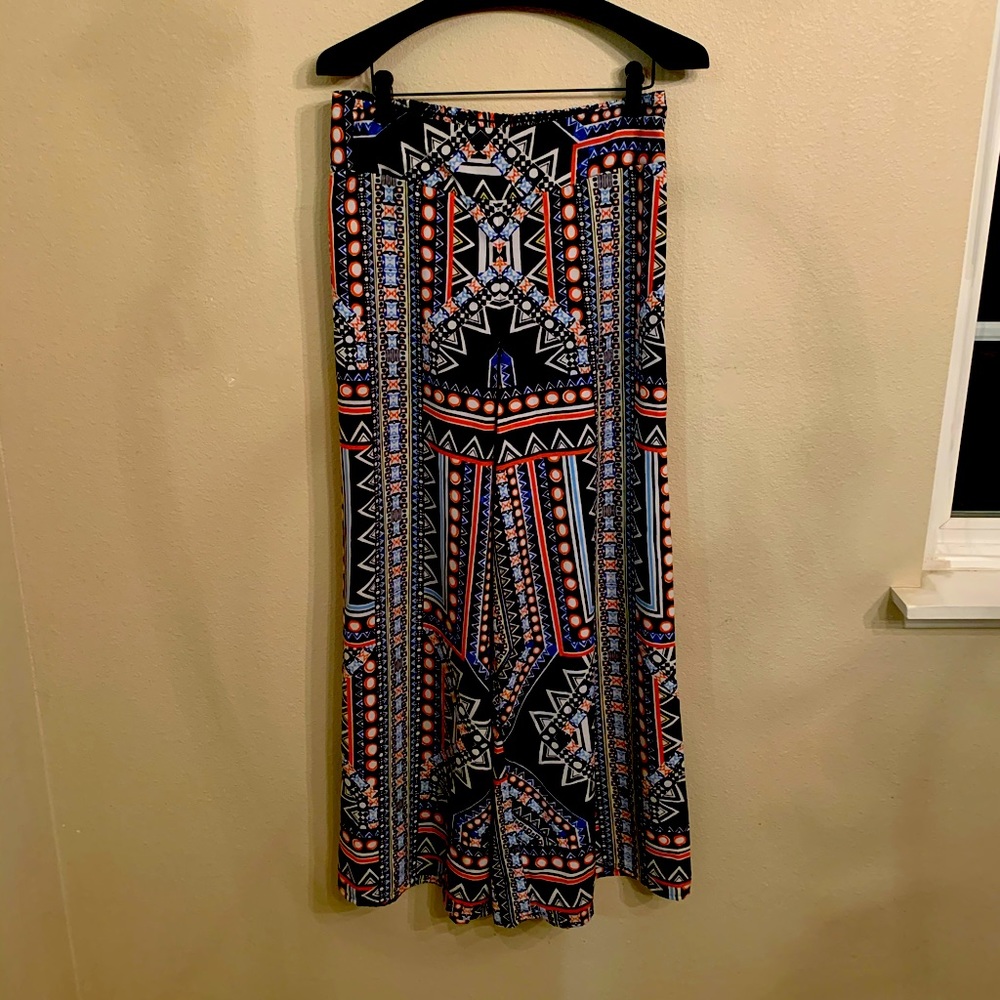 High waisted fabric pants